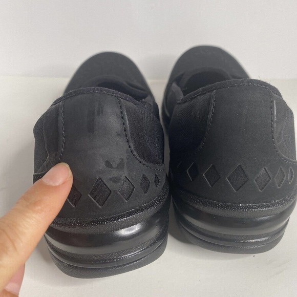 Bzees Nugget Women Sz 7 M Slip On Wedge Loafer Sneaker Shoe Flats Black Comfort - Picture 9 of 9